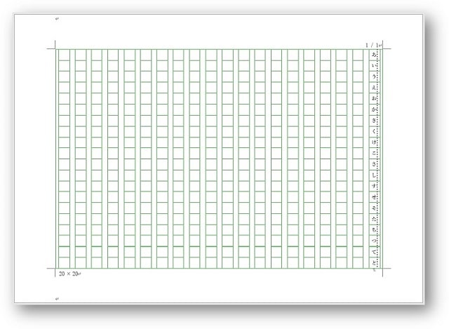 Word 400字詰め原稿用紙に設定 ワードで作文用紙を作る方法 ちあきめもblog