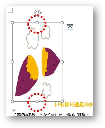 ハンドル縦操作例